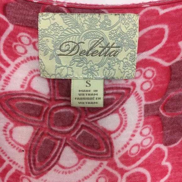 Anthropologie Deletta Bohemian Vibrant Top Small - Picture 2 of 6